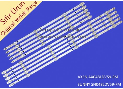 AXEN AX048LDV59-FM Led bar, HL-2A480A28-0601R-02, HL-2A480A28-0401L-02, Panel ledleri
